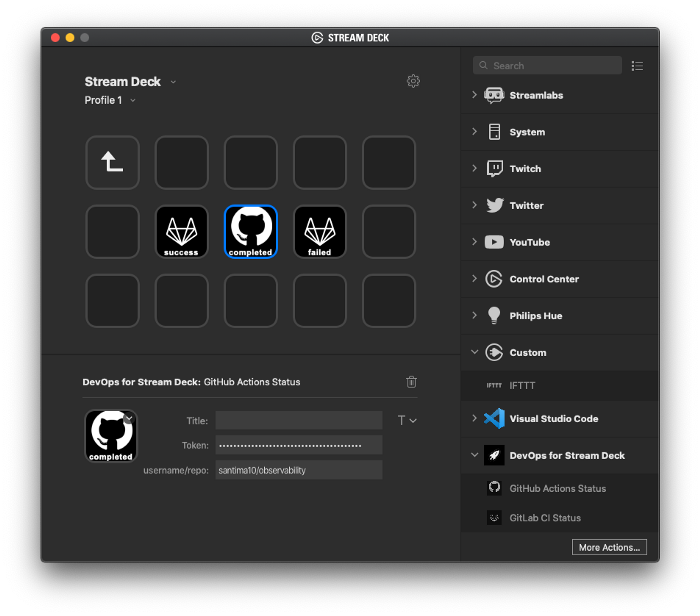 Configuración del Stream Deck desde Mac.